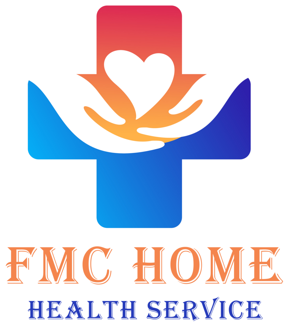 FMC Home Health logo hands holding heart
